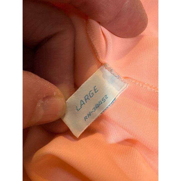 Vintage Loraine Lingerie Large Light Pink Button-Down Nightgown Floral Embroider - Picture 8 of 11